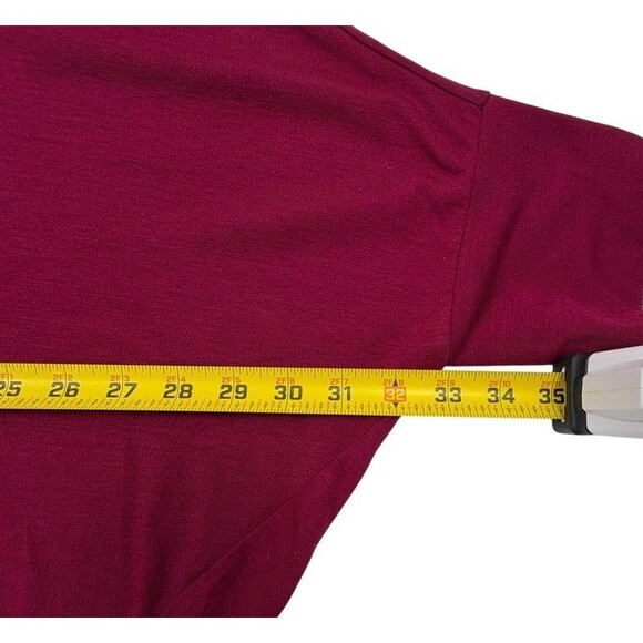 LOFT Cowl Neck Dolman Top Berry Wine Everyday Soft Slouchy Knit Relaxed L - Picture 7 of 12